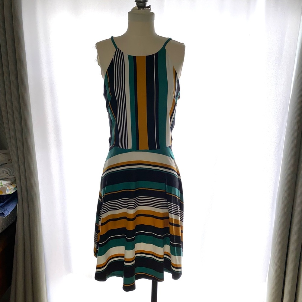 I.N. San Francisco - striped spaghetti strap dress